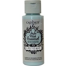 Nuvvo Cadence Style Matt Enamel Cam & Porselen Boyası 59 Ml. E-353 Toz Mavi