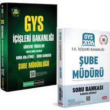 Pegem Akademi Yayıncılık 2026 Gys Içişleri Bakanlığı Şube Müdürü Müdürlüğü Görevde Yükselme Sınavı Hazırlık Seti Konu ve Soru