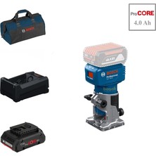 Bosch Glf 18V-8 1x4 Ah Procore Akülü Freze Bez Çantalı