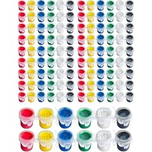 Nuvvo Guaj Boya 3 ml 6 Renk 20 Paket Mini Küçük Guaj Boya Etkinlik Boyama Boyası Su Bazlı Resim Okul Öncesi Kreş Ana Sınıfı