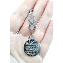 Metal Ayetel Kürsi Nazar Boncuğu, Araba Dikiz Aynası Süsü, Yeni Hediye