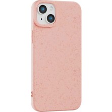 Fenza iPhone 13 Mini Uyumlu Darbeye Dayanıklı Silikon Telefon Kılıfı Pembe Renkli