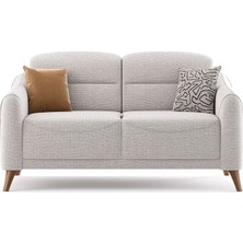 Alfemo Mira Sandıksız Ikili Koltuk-Beyaz