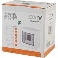 Calperia 4'lü Sıva Üstü Sigorta Kutusu - Halojen Free