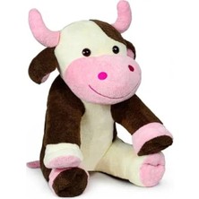 Calperia Yaklaşık 80 cm Boyutunda Sevimli Pelüş Inek