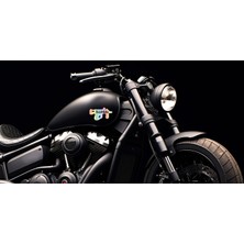 Altınuç Art Design 18 x 10 cm Illegal Hologramlı Yazı Motor Araç Kask Sticker