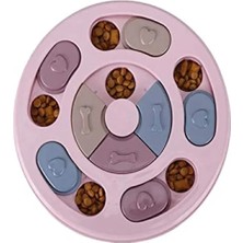 Calperia Yavaş Besleyici Mama Bulmaca Köpek Oyuncağı (Pembe)