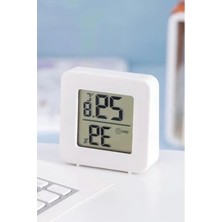Calperia Mini Sıcaklık ve Nem Ölçer, LCD Ekranlı