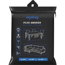 Calperia Dayanıklı Pe Malzemeden Bahçe Oturma Grubu Koruma Örtüsü (225 cm x 150 cm x 90 Cm)