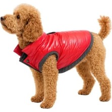 Calperia Su Geçirmez Kapitone Köpek Montu - Kırmızı (Xs)