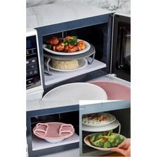 Calperia Isıya Dayanıklı Katlanabilir Buzdolabı ve Mikrodalga Rafı - Beyaz