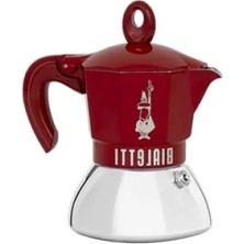 Calperia Indüksiyon Uyumlu 2 Kişilik Espresso Pişirici - Kırmızı