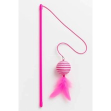 Calperia Dayanıklı Ipli Kedi Oltası - Etkileşimli Kedi Oyuncağı