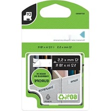 Calperia Yüksek Performanslı Kalıcı Polyester Etiket Şeridi, 12 mm x 5,5 mt