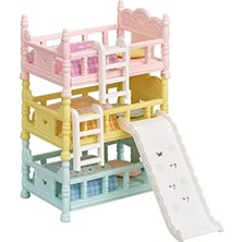 Calperia Üç Katlı Ranza Seti - Oyuncak Mobilya