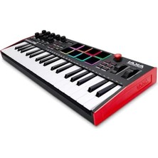 Calperia USB Mıdı Klavye Controller, 37 Mini Tuş ve 8 Mpc Pedi ile Müzik Prodüksiyonu