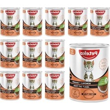 Calperia Somonlu ve Jöleli Konserve Kedi Maması - 400 gr x 12 Adet