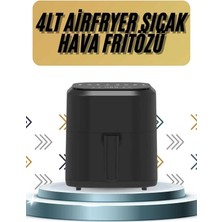 4l Airfryer Hazneli Hava Fritözü Yağsız Fritöz Taşınabilir Fırın Işlevi Gören Pratik