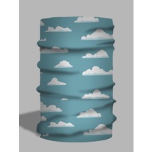 Luma Bulut Desenli Mavi Boyunluk | Buff