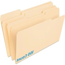 Calperia Manila Dosya Klasörü, Yasal Boy, 1/3 Kesim, 100 Adet