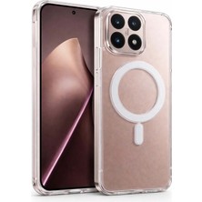 Fenza Xiaomi 15 T Uyumlu Kamera Korumalı Magsafe Wireless Şarj Özellikli Lüks Şeffaf Silikon Telefon Kılıfı