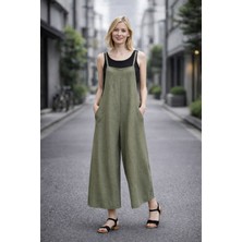 Sacrosa Günlük Askılı Bol Kesim Yazlık Kadın Tulum