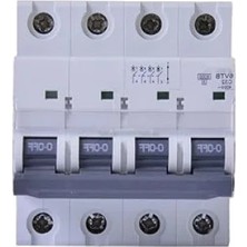 Calperia 6ka C Tipi 4 Kutup 32A Otomatik Sigorta