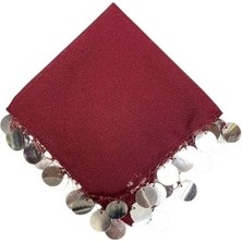 Karakız Halay Mendili Bordo Liralı
