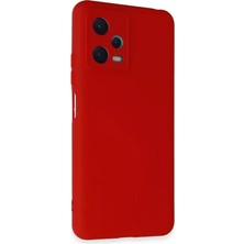 Prativas Redmi Note 12 5g Kılıf Nano Içi Kadife Silikon - Kırmızı