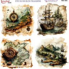 İstanbul Hobi Ütü ile Rub On Transfer Kağıdı 30X30CM RB-485