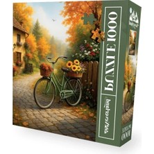 Calperia 1000 Parça Sonbahar Kafe Manzarası Yapboz Seti