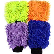 Calperia 4 Set Su Geçirmez Mikrofiber Yıkama Eldiveni