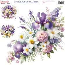 İstanbul Hobi Ütü ile Rub On Transfer Kağıdı 30X30CM RB-214