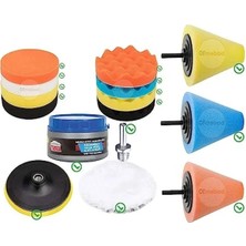 Calperia Pasta Cila Matkap Ucu Oto Parlatma Temizlik Seti (6 Parça)