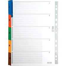 Calperia Karton Ayrac, Klasik Rakam A4 Boyutunda