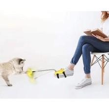 Calperia Yaylı ve Tüylü Kedi Ayak Oltası