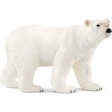 Calperia Gerçekçi Kutup Ayısı Oyuncak Figürü, Elde Boyanmış Detaylar