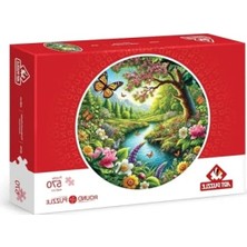 Calperia Yuvarlak Tasarım: Monarkın Bahçesi 570 Parça Puzzle