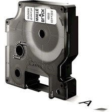 Calperia 12MM x 7m Beyaz Etiket - Siyah Yazı