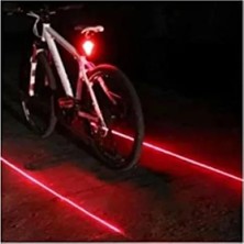 Calperia Suya Dayanıklı Güvenlik Mesafe Çizgili Bisiklet Stop Lambası