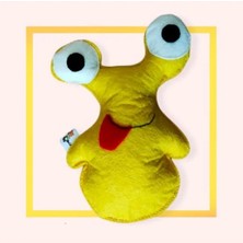 Calperia Kedi Naneli ve Zilli Oyun Yastığı - Sarı Uzaylı