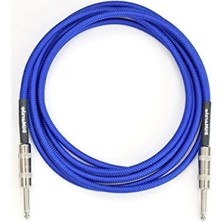 Calperia 3 Metre Uzunluğunda Dayanıklı Mavi Enstrüman Kablosu