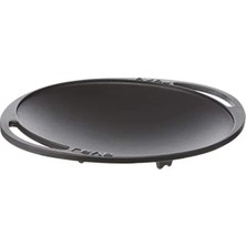 Calperia Döküm Kavurma Tavası - Metal Kulplu, 28CM, Siyah