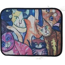 Calperia Kedi Tuvalet Önü Elekli Desenli Paspas 60 x 45 cm