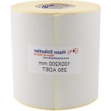 Calperia 100MM x 200MM Eko Termal Etiket - 250 Adet Rulo