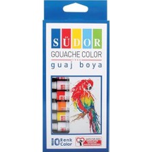 Nuvvo Südor Guaj Boya Seti 10 Renk x 8.5 Ml. Tüp