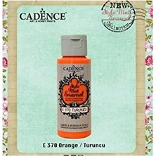 Nuvvo Cadence Style Matt Enamel Cam & Porselen Boyası 59 Ml. E-370 Turuncu
