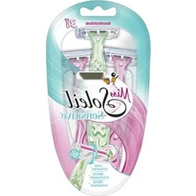 Calperia Kadın Tıraş Bıçağı 3'lü Blister, Oynar Başlık ve Aloe Vera Şeridi