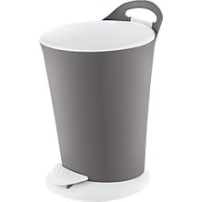 Calperia Gri Renkli 6 Lt Penguen Pedallı Çöp Kovası