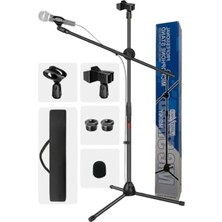 Calperia Akrobat Mikrofon Standı, Çanta ve Sünger Tutacak Dahil